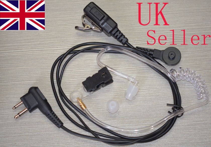 SIA 2 Pin Security Earpiece Headset for Motorola Radio  