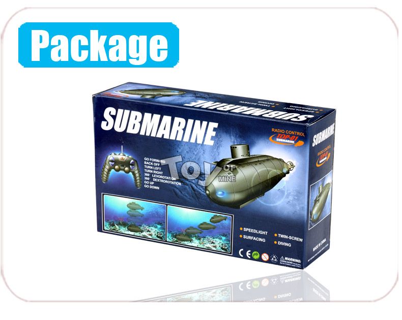 The submarine can submerge in a fishpond or normal pond to carry out 