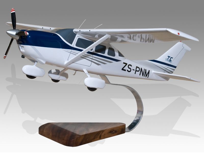 Cessna 206 Stationair ZS PNM Wood Airplane Model  