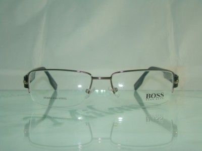 HUGO BOSS 0258 V81 Dark Ruthenium Black Spectacle Eyeglasses Frames 