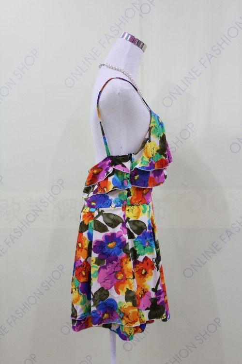 Japan vivi style fashion sexy flowers dress  