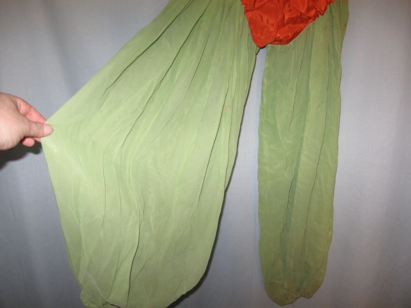 Vintage 40s Harem Halloween Costume Pants Top Hat  