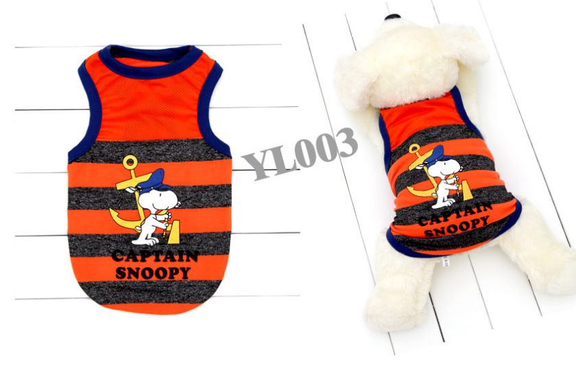 Pet Dog Coat Jacket T Shirt Vest Apparel Clothes  