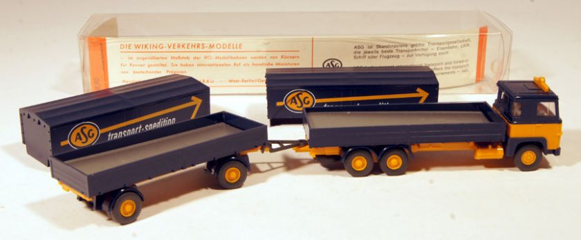 DL Wiking 1/87 Scania Covered Delivery Truck/Trailer  ASG  