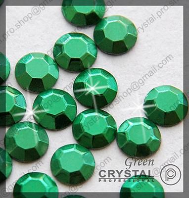 1440 Green ss10 Iron Faceted Hotfix Rhinestuds 3mm 10ss  