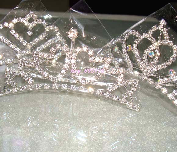 Large Wholesale 81pcs Bridal Rhinestone Mixed Crowns  
