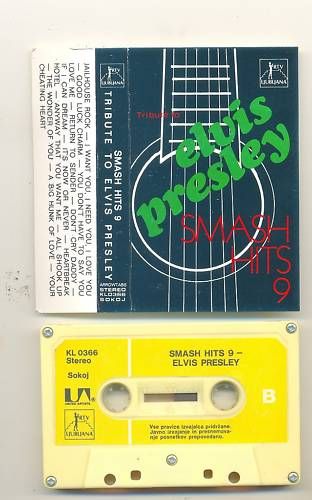 DEL CARTER TRIBUTE TO ELVIS PRESLEY YUGO CASSETTE TAPE  