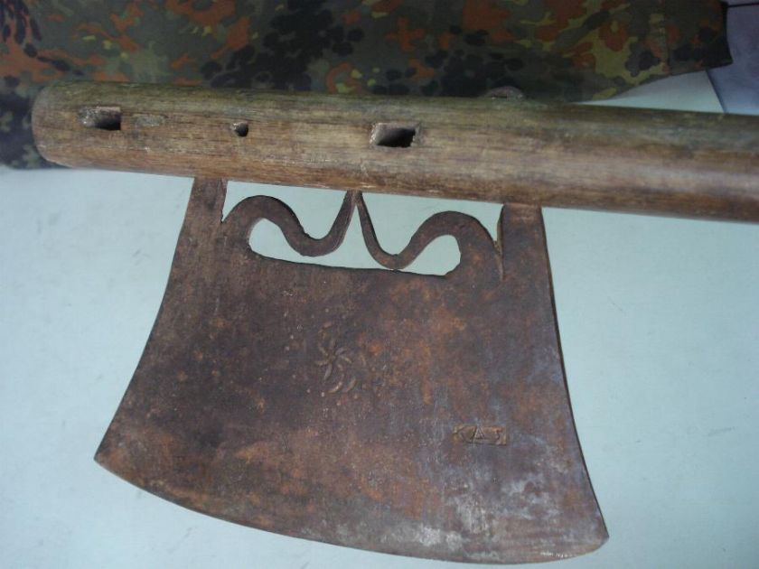 1600s ANTIQUE OTTOMAN EMPIRE ISLAMIC BATTLE AXE   RARE  