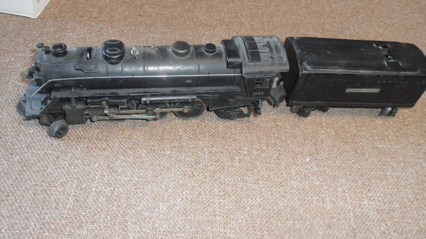 LIONEL 1666 PRAIRIE STEAM LOCOMOTIVE 2666W TENDER 3651  