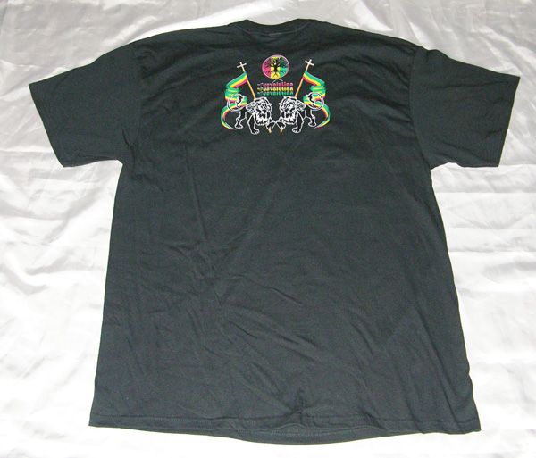 Black XL HAILE SELASSIE Imperial Majesty King T SHIRT  