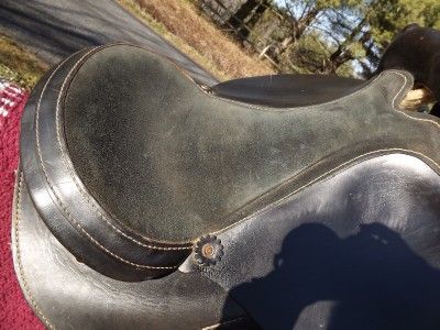 18 Seat Used Black Plain Leather Timber Ridge Saddle Co. Western 