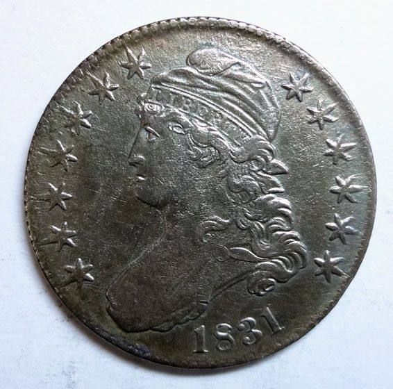 1831 BUST HALF DOLLAR XF  