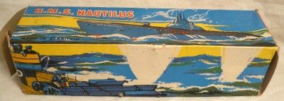   TIN PLATE HMS NAUTILUS SUBMARINE MODEL No 187   With Box  