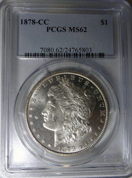 1878 CC MORGAN DOLLAR PCGS MS62  