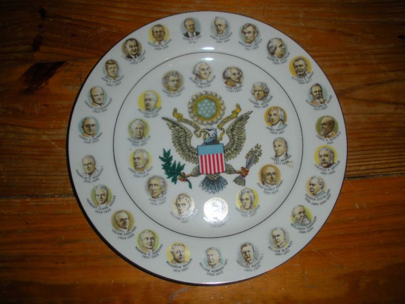 200 Years of US Presidents 1974 Commemorative Plate  