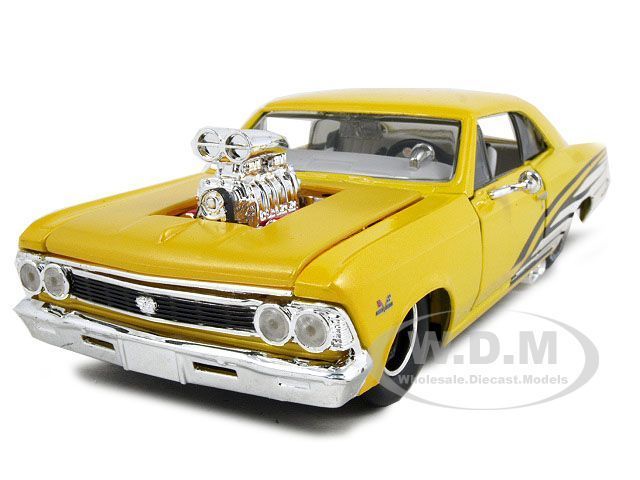 1966 CHEVROLET CHEVELLE SS 396 YELLOW 124 PRO STREET  