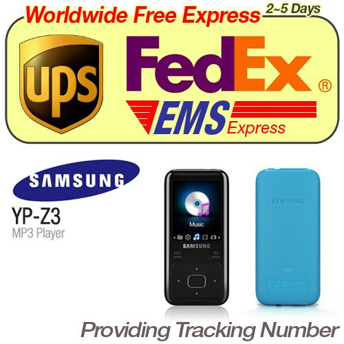 New SAMSUNG YEPP YP Z3 HD MP4  Player 4G  Blue + Worldwide Free 