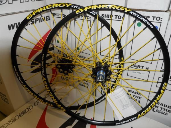 NEW 2012 SPINERGY XYCLONE DISC Yellow PBO SPOKES WHEEL SET  