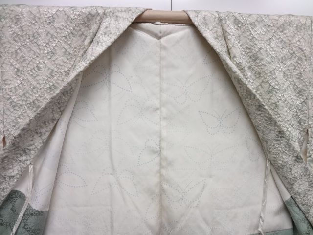 22694# Japanese KIMONO SILK / HAORI / ALL SHIBORI SHIPPOU  