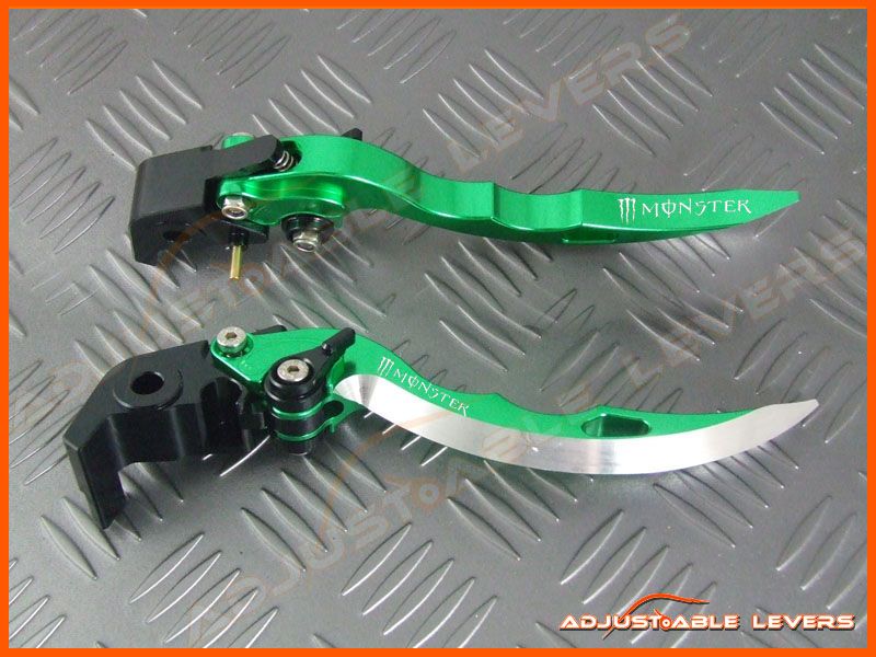 Adjustable Blade Levers Monster Logo 1990   2001 Kawasaki ZX1100 / ZX 