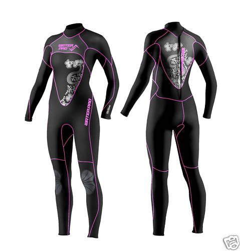 Water Pro New Ladies Fashion 5/4mm Full Wetsuit XXS L  