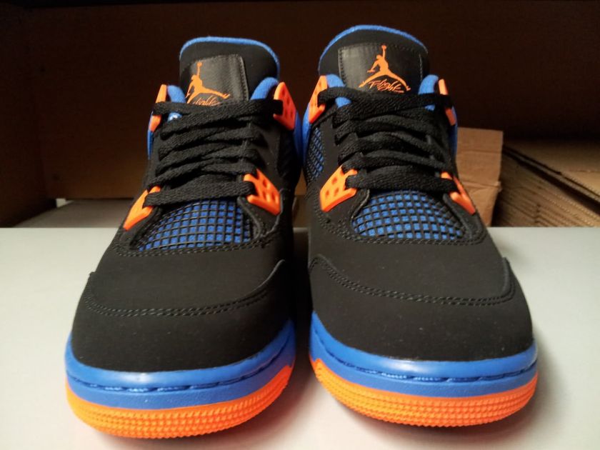   Youth Air Jordan 4 Retro 2012 Shot Cavs Knicks Orange Royal QS  