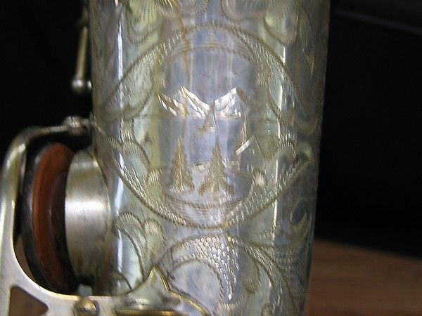 1935 Silver Selmer Balanced Action Alto Saxophone Cabin on the lake 