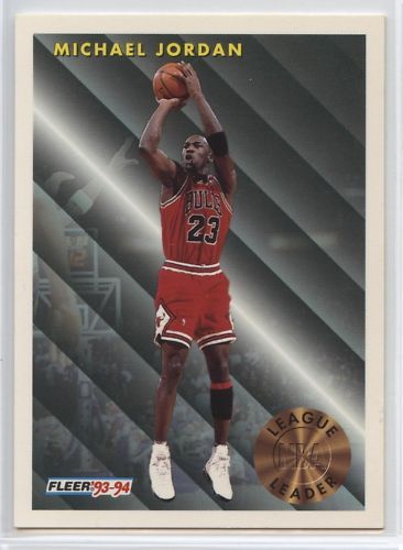 1993 94 Fleer League Leaders #224 Michael Jordan HOF  