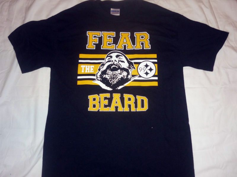 PITTSBURGH BRETT KEISEL FEAR THE BEARD T SHIRT *** AL SIZES ***  