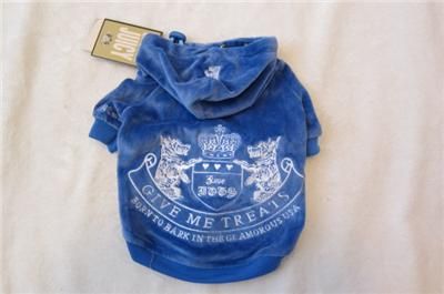   Sweater Pet Clothing Puppy Clothes Hoodie ~Blue/white~ XLarge  