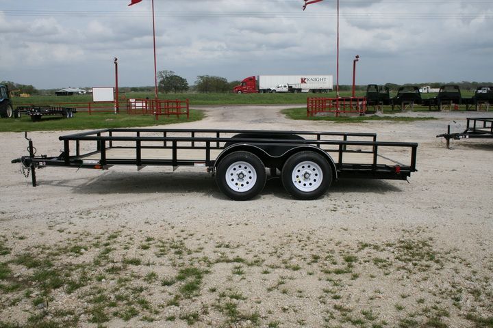 New 16 x 7 Bumper Pull Equipment Utility Trailer w/3500 Axles  