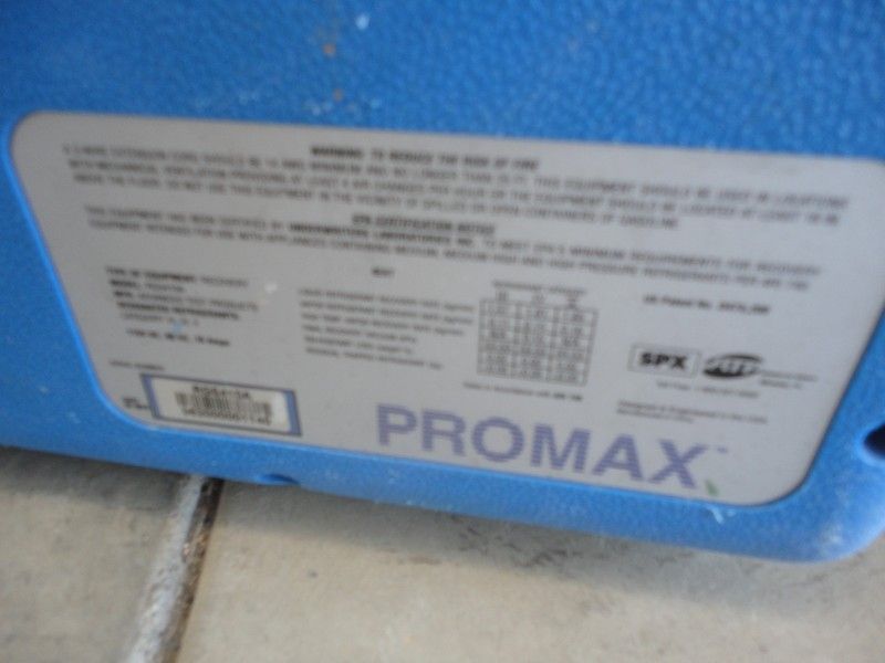 Pro Max Refrigeration Recovery Machine & TIF 9000 Electric Charging 