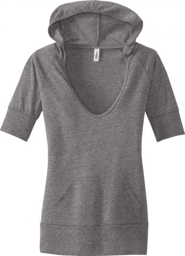 District Threads Jrs Ladies Tri Blend Hoodie DT238  