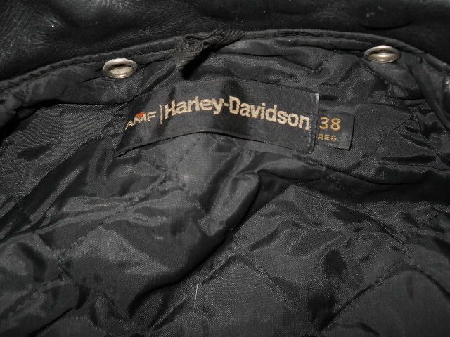 vintage HARLEY DAVIDSON BLACK LEATHER MOTORCYCLE JACKET WOMENS SIZE 