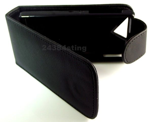 LEATHER FLIP CASE COVER POUCH for HTC TOUCH DIAMOND 2  