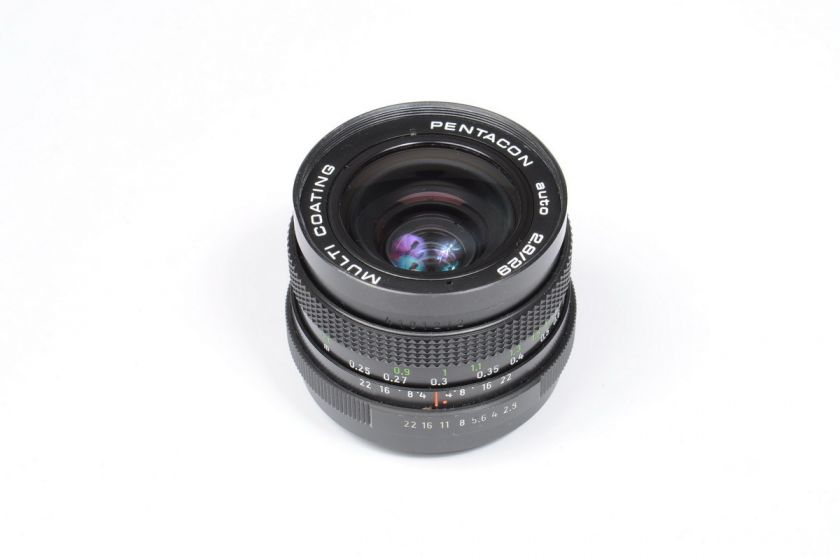 Pentacon auto multi coation 29mm f2.8 m42 camera lens 35mm film  