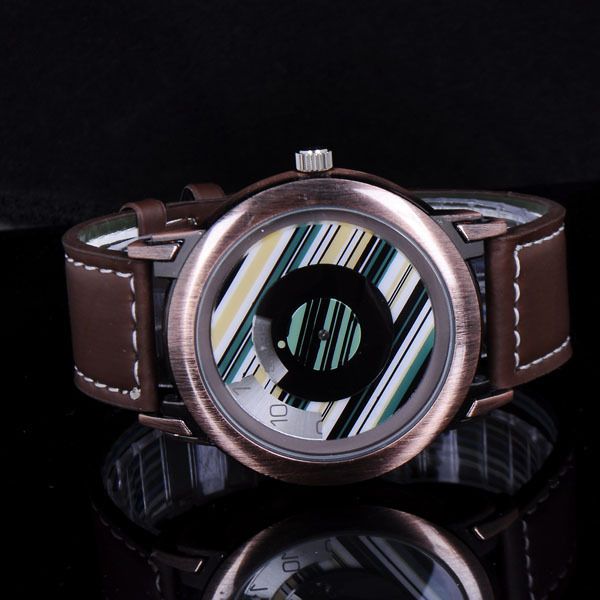 New Cool Colorful Band Leather Wrist Watch Unisex  