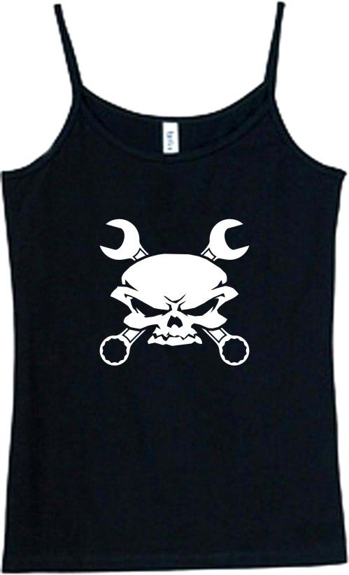 Shirt/Tank   skull & cross wrenches   gear head auto  