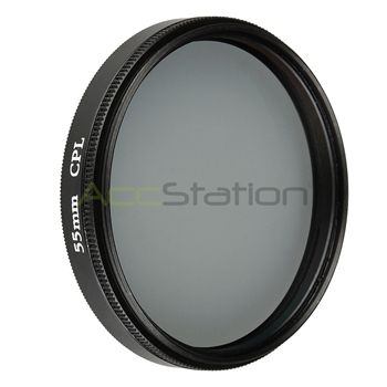 55 MM CPL FILTER+LENS CAP+KEEPER+ADAPTER RING 52 55MM  