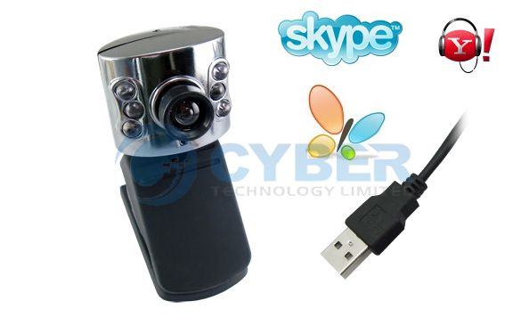 USB 300K 6 LED WEB CAMERA WEBCAM MIC for PC SKYPE MSN  