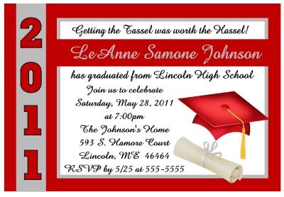 GRADUATION INVITATIONS ANNOUNCEMENTS ~ DIGITAL  