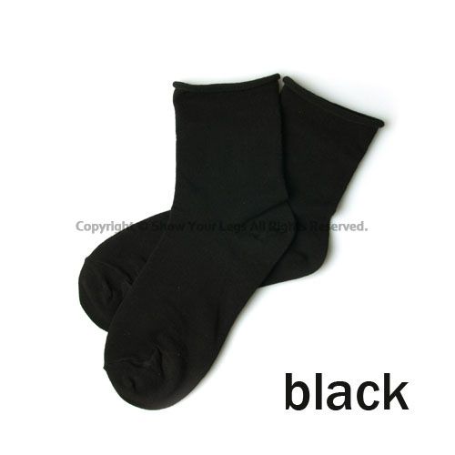 COTTON ANKLE SOCKS 21 colorful womens ladies rolled up solids girls 