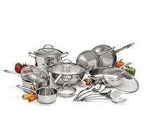 NEW Wolfgang Puck Tri Ply Pro Quality Stainless Steel Cookware Set 18 