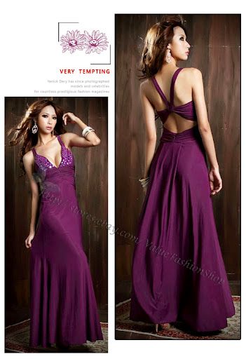 Womens Low Cut Deep V Neck Backless Ruched Beaded Evening Gown Party 