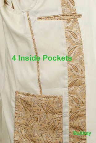 50L Suits   STEVE HARVEY CREAM SILK Mens Suit   H20  