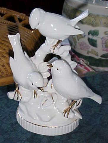 Vintage E & R ERPHILA 5412 Porcelain Birds  Germany  