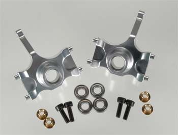 Tamiya Super Clod Buster Silver Aluminum Steering Blocks by Integy 