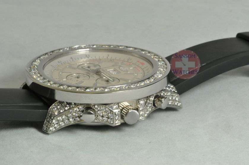 Breitling Bentley 6.75 with A44362 with Diamond bezel and Diamond Case 