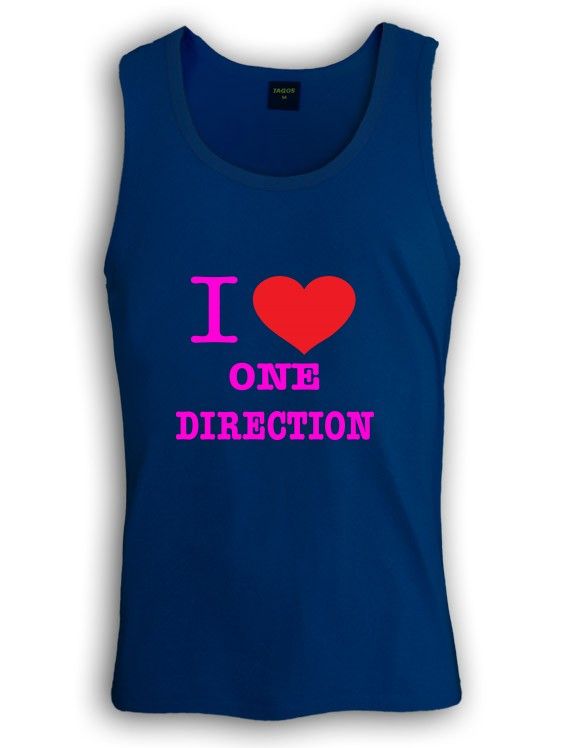 love One Direction Singlet tank top X Heart Boys Factor music Womens 