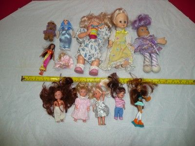 vintage baby doll lot plastic porcelain small girls lot  